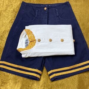 VINTAGE RETRO SET 2 PS SWITCH USA SHORT SIZE 5 BLOUSE SUZE M